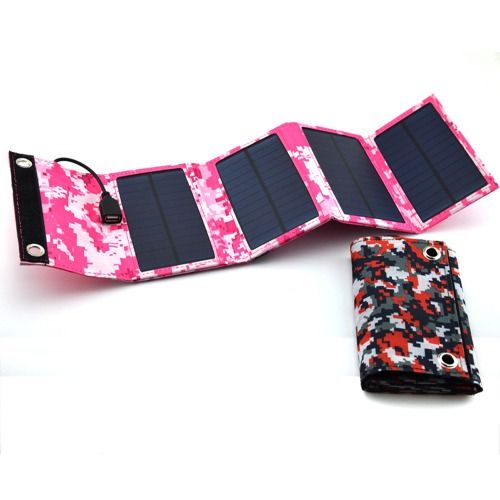 Portable 6W solar mobile phone emergency power charger outdoor solar charging folding bag battery panel Wholesale Dubai UAE