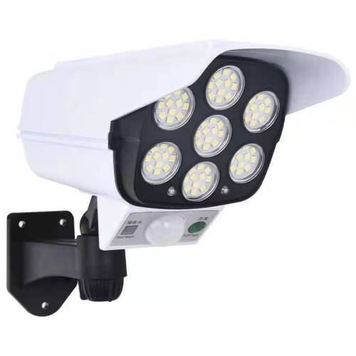 Simulation monitoring solar sensor light control intelligent lighting anti-theft lamp with remote control fake camera garden wall lamp Wholesale Dubai UAE