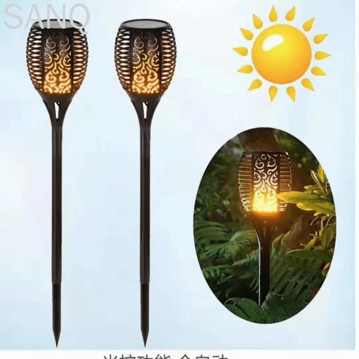 Solar lamp 96led flame torch outdoor induction lamp garden Wholesale Dubai UAE - Tradedubai.ae Wholesale B2B Market