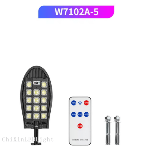 Three rows of high-brightness solar LED street lights courtyard waterproof human body induction wall lights outdoor garden street lights-7 - Tradedubai.ae Wholesale B2B Market