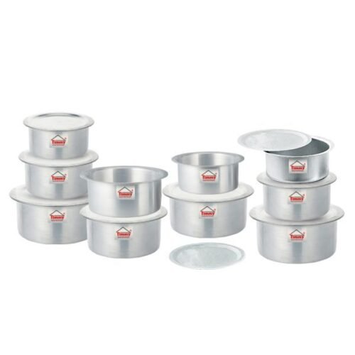 Timmy Premium Quality Aluminium 10 Piece Tope Set with Lids - Cookware Wholesale Dubai UAE
