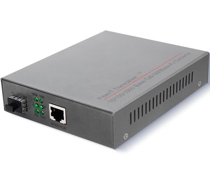 10/100/1000M External Media Converter 1*RJ45 And 1*SFP Port With 100~260V AC To DC 5V Power Adapter Switch Wholesale Supplier Dubai UAE