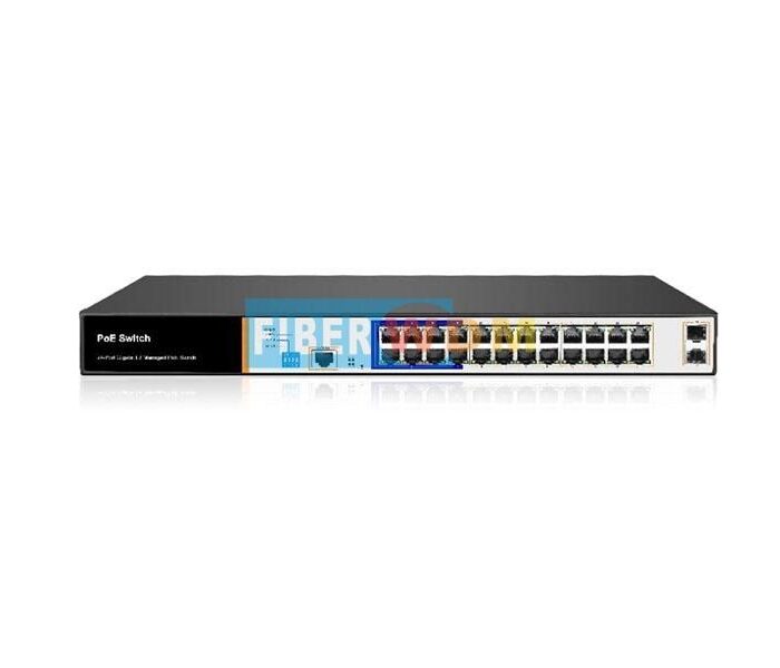 2-Optical 24-Electric Gigabit Management POE Switch FWPS2024GS Wholesale Supplier Dubai UAE - Tradedubai.ae Wholesale B2B Market