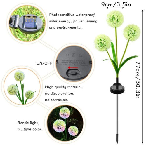 23 years of new solar garden lights outdoor waterproof lawn garden villa dandelion landscape atmosphere plug-in lights – Wholesale Solar Products and Solar Lights Supplier Dubai UAE - Tradedubai.ae Wholesale B2B Market