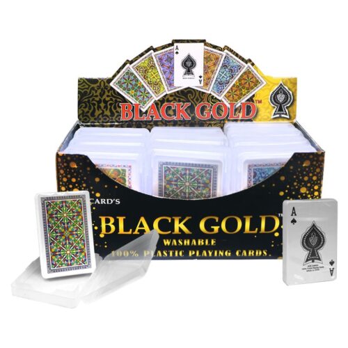 Ace Cards Premium Quality Black Gold Plastic Playing Cards – Wholesale Supplier Dubai UAE