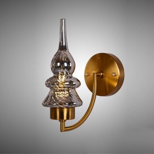 Ambient Wall Sconce with Amber Glass E27 Lamp Holder - Cozy Elegance and Inviting Glow - Wholesale Lighting Dealers and wholesale suppliers in Dubai UAE