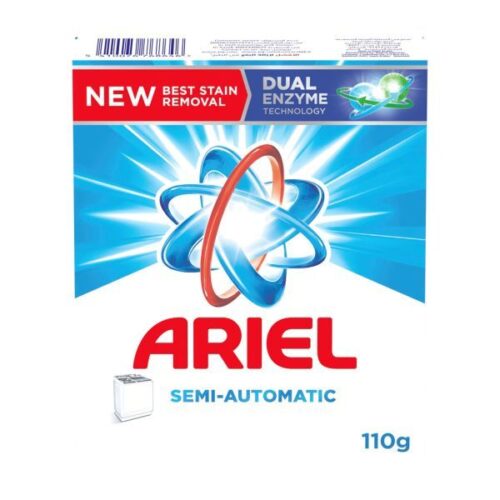 Ariel Semi-Automatic Blue Detergent Powder 110Gm – Wholesale Supplier Dubai UAE