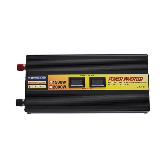 Correction wave inverter 12V to 220V high power 1500W high frequency car inverter outdoor inverter wholesale – Wholesale Solar Products and Solar Lights Supplier Dubai UAE - Tradedubai.ae Wholesale B2B Market