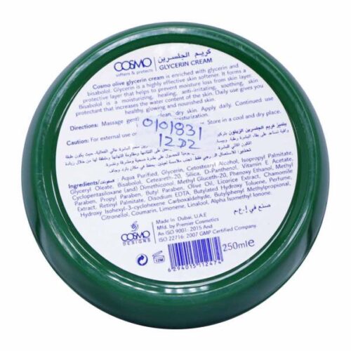 Cosmo Effective Skin Softner Oilve Oil Glycerin Cream 250Ml Wholesale Supplier Dubai UAE - Tradedubai.ae Wholesale B2B Market Cosmo Effective Skin Softner Oilve Oil Glycerin Cream 250Ml Wholesale Supplier Dubai UAE - Tradedubai.ae Wholesale B2B Market