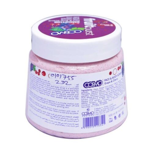 Cosmo Natural Grape Cherry Extracted Face Body Scrub 500Ml – Wholesale Personal Care and Beauty Products Supplier Dubai UAE - Tradedubai.ae Wholesale B2B Market Cosmo Natural Grape Cherry Extracted Face Body Scrub 500Ml – Wholesale Personal Care and Beauty Products Supplier Dubai UAE - Tradedubai.ae Wholesale B2B Market