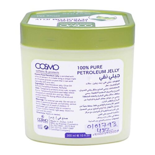 Cosmo Pure Petroleum Jelly Enriched with Olive Oil 300Ml Wholesale Supplier Dubai UAE - Tradedubai.ae Wholesale B2B Market Cosmo Pure Petroleum Jelly Enriched with Olive Oil 300Ml Wholesale Supplier Dubai UAE - Tradedubai.ae Wholesale B2B Market
