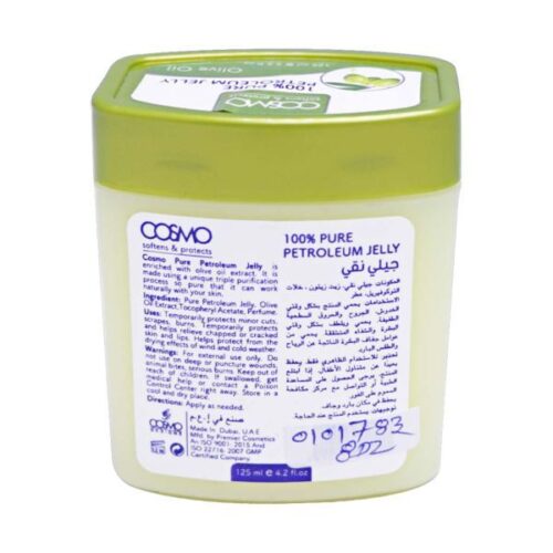 Cosmo Skin Moisturize Soften Skin Oilve Oil Petroleum Jelly 125Ml Wholesale Supplier Dubai UAE - Tradedubai.ae Wholesale B2B Market Cosmo Skin Moisturize Soften Skin Oilve Oil Petroleum Jelly 125Ml Wholesale Supplier Dubai UAE - Tradedubai.ae Wholesale B2B Market