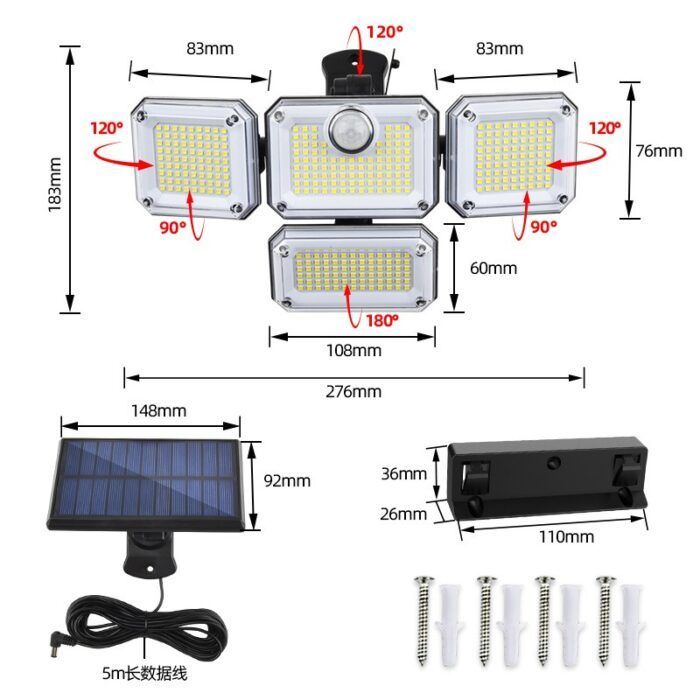 Cross-border hot selling solar light body sensor light garage road light outdoor garden light split solar wall light – Wholesale Solar Products and Solar Lights Supplier Dubai UAE - Tradedubai.ae Wholesale B2B Market