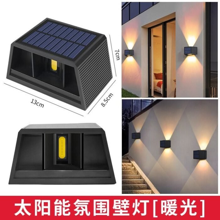 Cross-border solar wall light outdoor courtyard garden decoration wall washer light up and down adjustable light atmosphere landscape light – Wholesale Solar Products and Solar Lights Supplier Dubai UAE - Tradedubai.ae Wholesale B2B Market