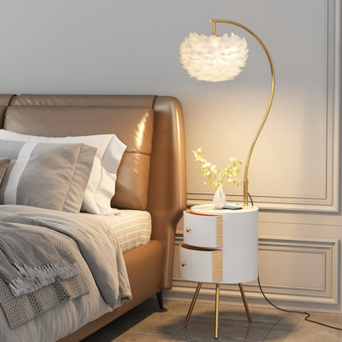 Elegant Gold and White Drawer E27 Lamp Decorative Table-Stand Light - A Perfect Blend of Style and Functionality - Wholesale Lighting Dealers and wholesale suppliers in Dubai UAE