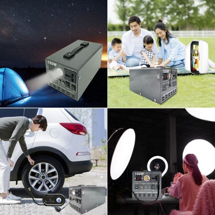 Factory direct sales 150W portable outdoor emergency energy storage mobile power supply 220V camping home all-in-one machine – Wholesale Solar Products and Solar Lights Supplier Dubai UAE - Tradedubai.ae Wholesale B2B Market