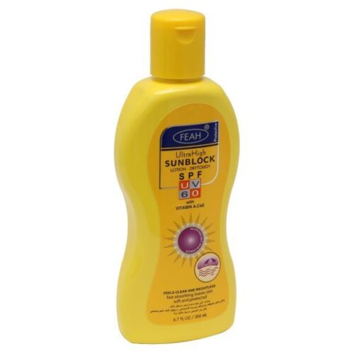 Feah Ultra High Dry Touch Sunblock Lotion SPF UV 60 200Ml Wholesale Supplier Dubai UAE - Tradedubai.ae Wholesale B2B Market Feah Ultra High Dry Touch Sunblock Lotion SPF UV 60 200Ml Wholesale Supplier Dubai UAE - Tradedubai.ae Wholesale B2B Market