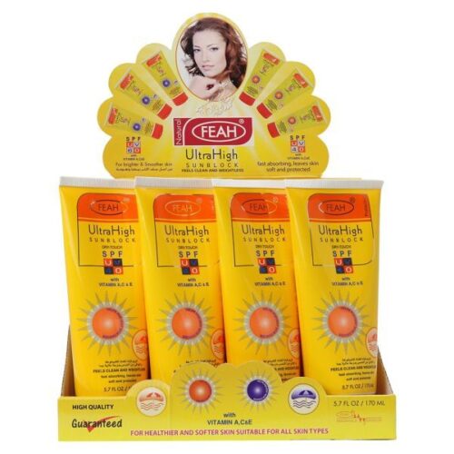 Feah Ultra High Dry Touch Sunblock SPF UV 40 Cream 170Ml Wholesale Supplier Dubai UAE - Tradedubai.ae Wholesale B2B Market Feah Ultra High Dry Touch Sunblock SPF UV 40 Cream 170Ml Wholesale Supplier Dubai UAE - Tradedubai.ae Wholesale B2B Market