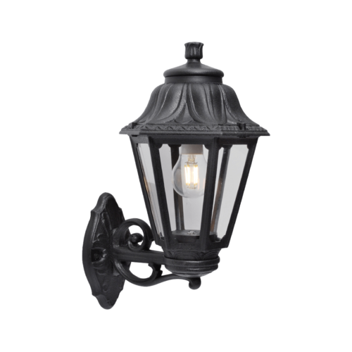 Fumagalli Bisso-Anna Wall Clear E27 Black Without Lamp - Wholesale Lighting Dealers and wholesale suppliers in Dubai UAE