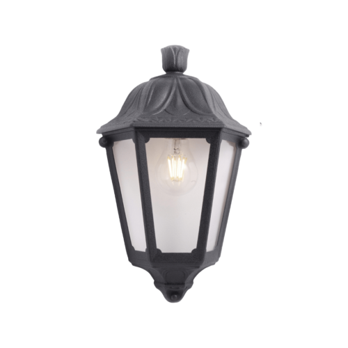Fumagalli Iesse Wall Clear E27 Black Without Lamp - Wholesale Lighting Dealers and wholesale suppliers in Dubai UAE