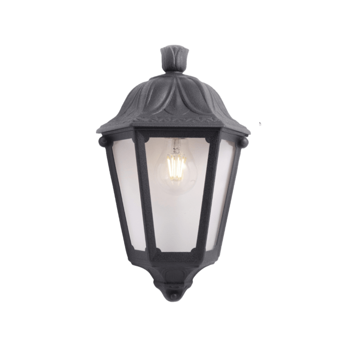 Fumagalli Iesse Wall Clear E27 Black Without Lamp - Wholesale Lighting Dealers and wholesale suppliers in Dubai UAE