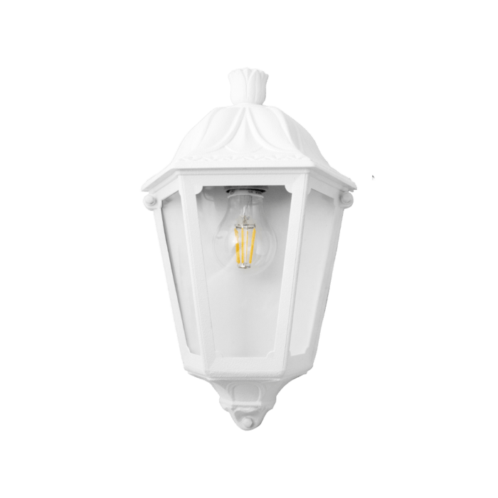 Fumagalli Iesse Wall Clear E27 White Without Lamp - Wholesale Lighting Dealers and wholesale suppliers in Dubai UAE