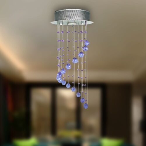 Indoor Ceiling Hanging Crystal Pendant chandelier decorative light - purple - Wholesale Lighting Dealers and wholesale suppliers in Dubai UAE