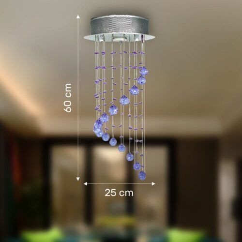 Indoor Ceiling Hanging Crystal Pendant chandelier decorative light - purple - Wholesale Lighting Dealers and wholesale suppliers in Dubai UAE