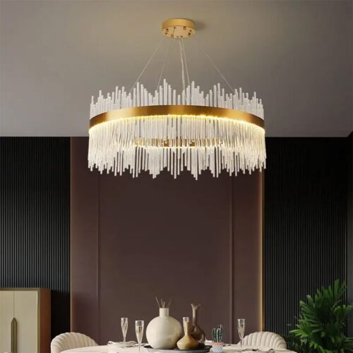 Indoor Modern Chandelier Gold Finish- Elegance Illuminated - Wholesale Lighting Dealers and wholesale suppliers in Dubai UAE - Tradedubai.ae Wholesale B2B Market
