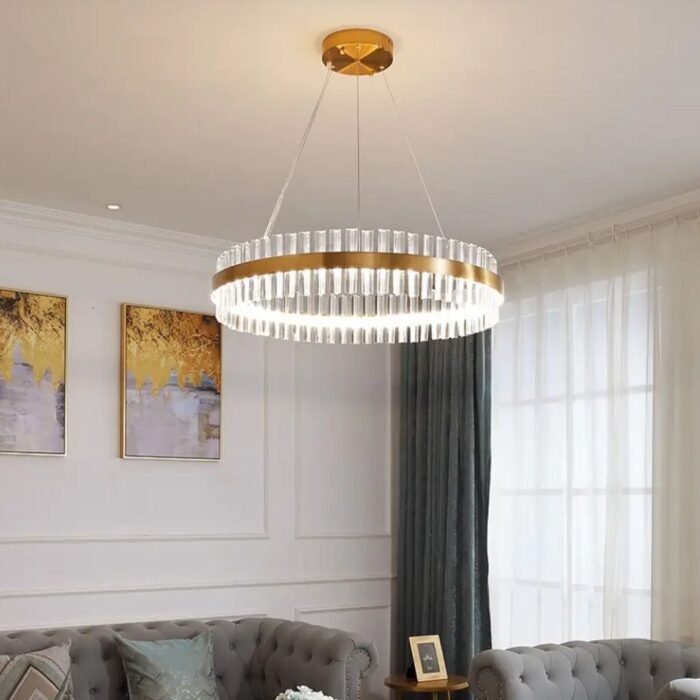 Indoor Modern Chandelier Gold Finish With Remote - Diameter 500mm - Wholesale Lighting Dealers and wholesale suppliers in Dubai UAE - Tradedubai.ae Wholesale B2B Market