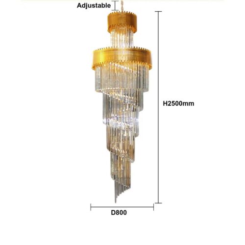 Indoor Modern Chandelier Gold finish - Diameter 800mm Height 2500mm - Wholesale Lighting Dealers and wholesale suppliers in Dubai UAE