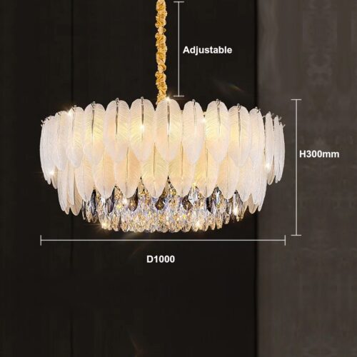 Indoor Modern Chandelier Iron Gold Finish - Diameter 1000mm and Height 300mm - Wholesale Lighting Dealers and wholesale suppliers in Dubai UAE