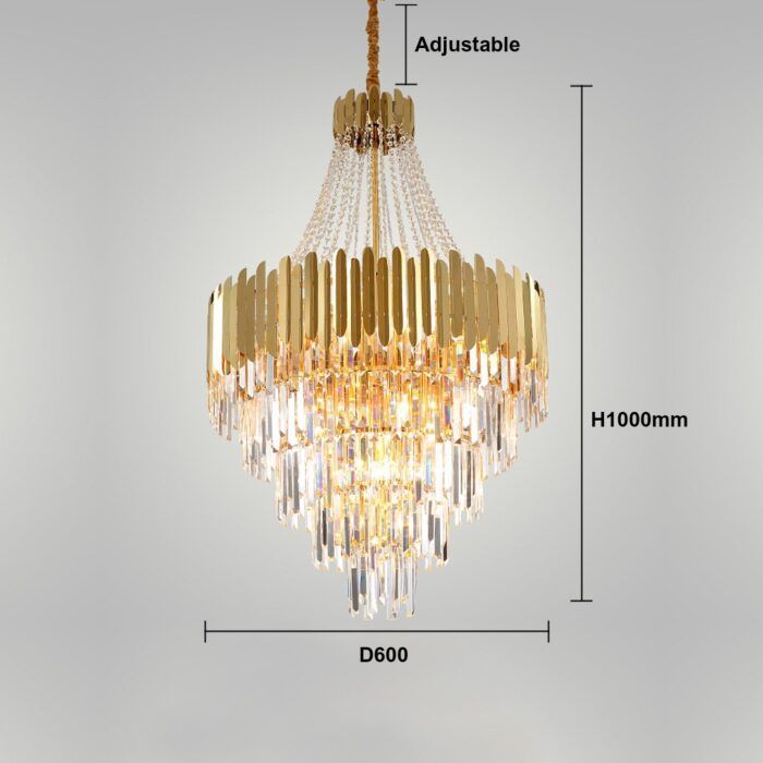 Indoor Modern Chandelier Iron Gold Finish - Wholesale Lighting Dealers and wholesale suppliers in Dubai UAE