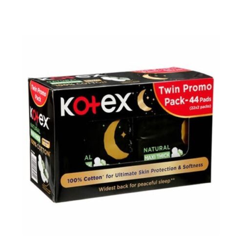 Kotex Maxi Thick 100 Cotton Sanitary Pads Twin Promo Pack – Wholesale Personal Care and Beauty Products Supplier Dubai UAE