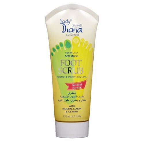 Lady Diana Anti-stress Foot Scrub with Natural Lemon Ice Mint 170Ml Wholesale Supplier Dubai UAE - Tradedubai.ae Wholesale B2B Market Lady Diana Anti-stress Foot Scrub with Natural Lemon Ice Mint 170Ml Wholesale Supplier Dubai UAE - Tradedubai.ae Wholesale B2B Market