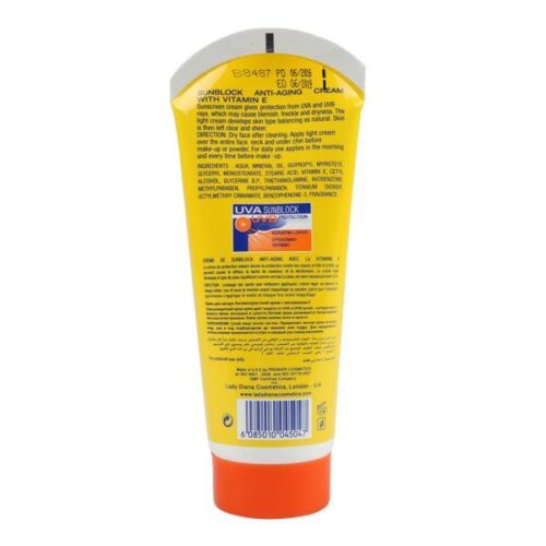 Lady Diana Herbal Collection Anti-Aging Sunblock Cream SPF UV 40 170Ml Wholesale Supplier Dubai UAE - Tradedubai.ae Wholesale B2B Market Lady Diana Herbal Collection Anti-Aging Sunblock Cream SPF UV 40 170Ml Wholesale Supplier Dubai UAE - Tradedubai.ae Wholesale B2B Market