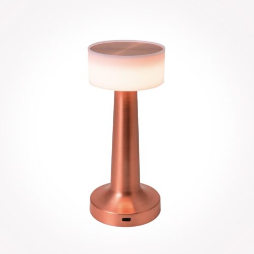 Metal USB Charging Desk Portable Lamp in Rose Gold - Stylish Functionality - Wholesale Lighting Dealers and wholesale suppliers in Dubai UAE