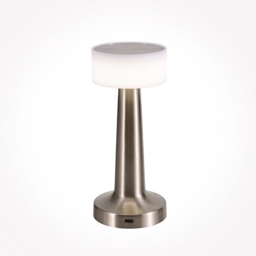 Metal USB Charging Desk Portable Lamp in Silver - Modern and Functional - Wholesale Lighting Dealers and wholesale suppliers in Dubai UAE