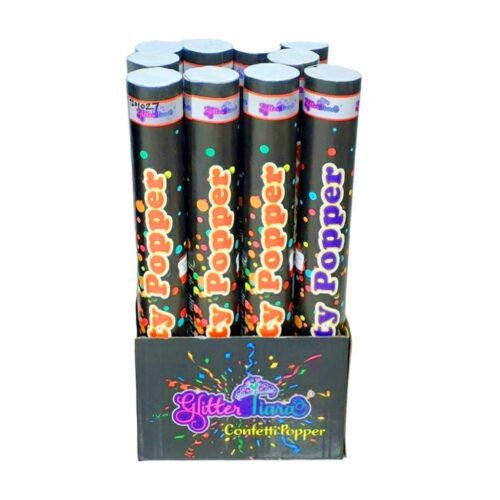 Party Poppers 40Cm with Multi-color Thermocol Balls Set of 12 Pieces  – Wholesale Products Supplier Dubai UAE