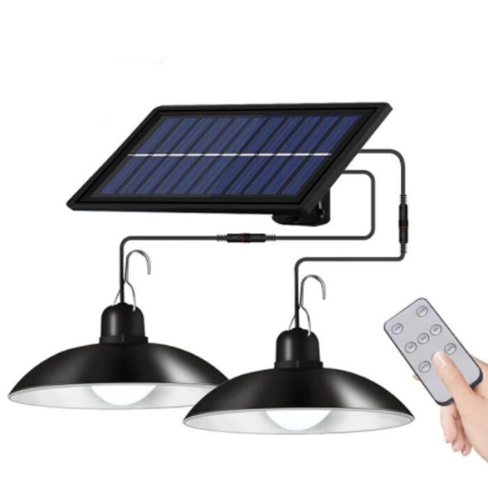 Solar single-head chandelier LED retro bulb outdoor one-to-two double-head indoor and outdoor remote control lighting street light – Wholesale Solar Products and Solar Lights Supplier Dubai UAE - Tradedubai.ae Wholesale B2B Market