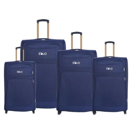 Solo Light Weight Expandable Travelling Luggage Assorted Color 4 Piece Set – Wholesale trolly Bags and Devices Travels Suitcase Supplier Dubai UAE