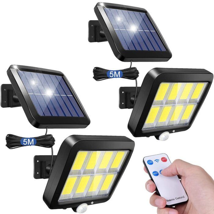 Spot cross-border outdoor solar wall lamp human body sensor lamp household lighting street lamp waterproof split garden lamp - Tradedubai.ae Wholesale B2B Market