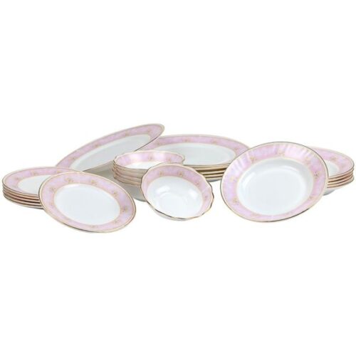 Timmy Elegant Designed 24 Pieces Opal Glassware Dinnerware Set - Wholesale Suppliers Dubai UAE - Tradedubai.ae Wholesale B2B Market