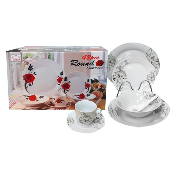 Timmy High-Quality Dinnerware Set Round Shape 42 Pieces - Wholesale Suppliers Dubai UAE - Tradedubai.ae Wholesale B2B Market