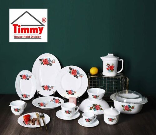 Timmy Premium Quality Stylish Heat-Resistant Opal Dinner Set 58 Pieces - Wholesale Suppliers Dubai UAE - Tradedubai.ae Wholesale B2B Market