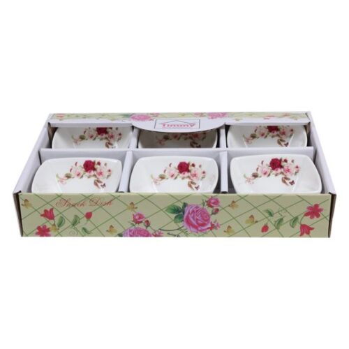 Timmy Supreme Quality Flower Designed 6 Piece Bowl Set - Wholesale Suppliers Dubai UAE - Tradedubai.ae Wholesale B2B Market