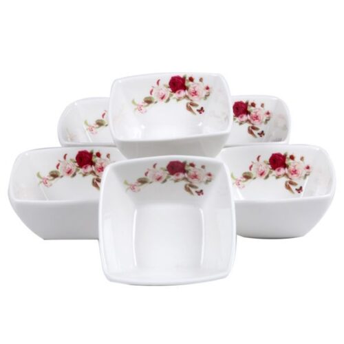Timmy Supreme Quality Flower Designed 6 Piece Bowl Set - Wholesale Suppliers Dubai UAE - Tradedubai.ae Wholesale B2B Market