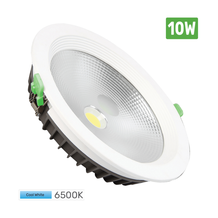 Topex Glaze LED Downlight 10 Watt Round Recessed 6500K - Wholesale Lighting Dealers and wholesale suppliers in Dubai UAE