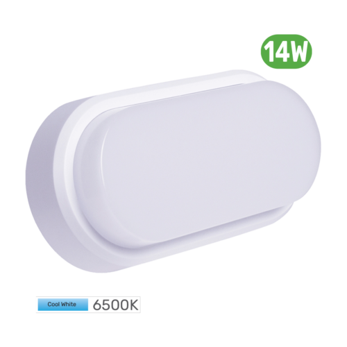 Topex Led Bulkhead Oval White 14W 6500K IP65 - Wholesale Lighting Dealers and wholesale suppliers in Dubai UAE
