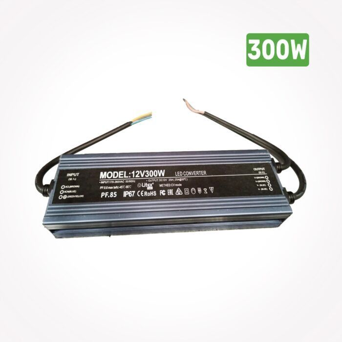 Topex Litex LED Driver 12V 300W IP67 - Wholesale Lighting Dealers and wholesale suppliers in Dubai UAE